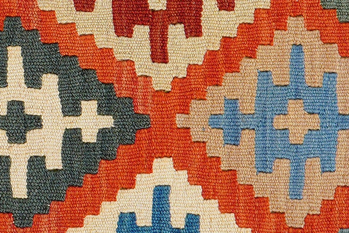 PersaTepp Teppich Kelim Gashgai grün B/H/L: ca. 82x1x122 cm Kelim Gashgai - rot/grün (122,00/82,00/1,00cm) - PersaTepp