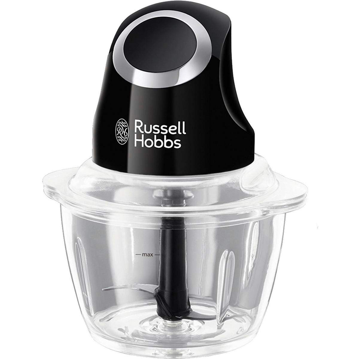 Russell Hobbs Zerkleiner schwarz Glas B/H/L: ca. 18x27,4x18 cm Elektr.-Mini-Zerkleiner 24662-56/RH - schwarz (18,00/18,00/27,40cm) - Russell Hobbs
