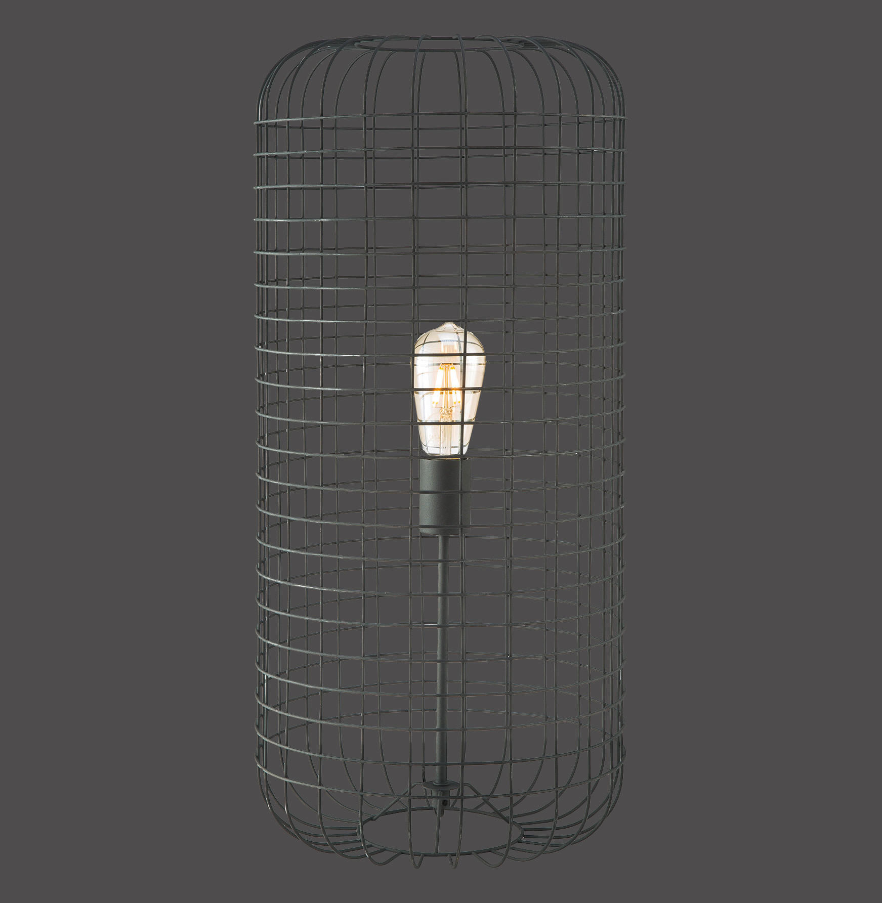 Just Light Tischleuchte  PN15842-18 schwarz Metall B/H/L: ca. 31x67x31 cm 1 Brennstellen FABIO - schwarz (31,00/31,00/67,00cm) - Just Light