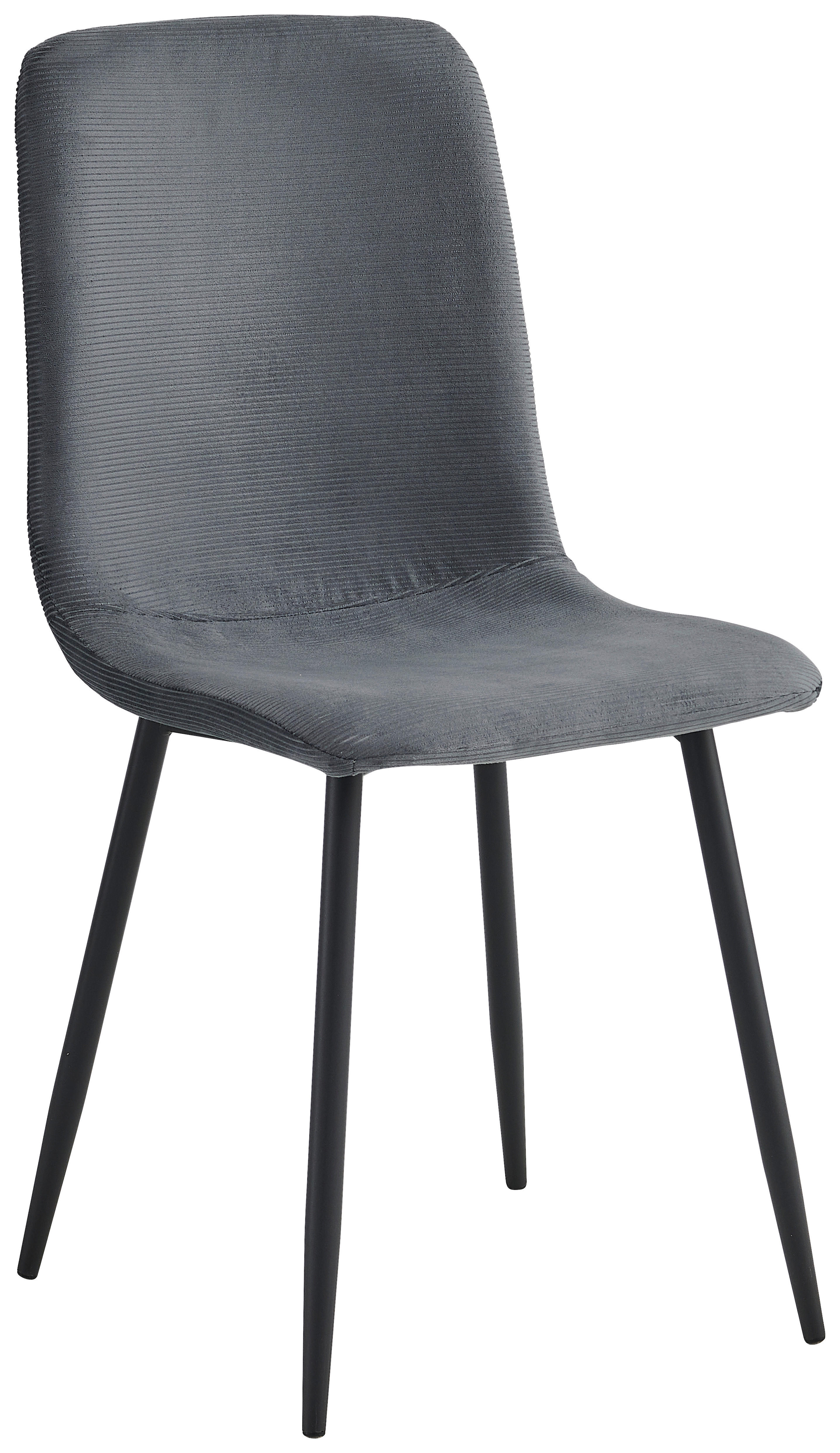 Stuhl Leipzig, 4er-Set anthrazit Microfaser B/H/T: ca. 44x92x54 cm Leipzig, 4er-Set - anthrazit (44,00/92,00/54,00cm) - Hela