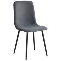 Stuhl Leipzig, 4er-Set anthrazit Microfaser B/H/T: ca. 44x92x54 cm Leipzig, 4er-Set - anthrazit (44,00/92,00/54,00cm) - Hela