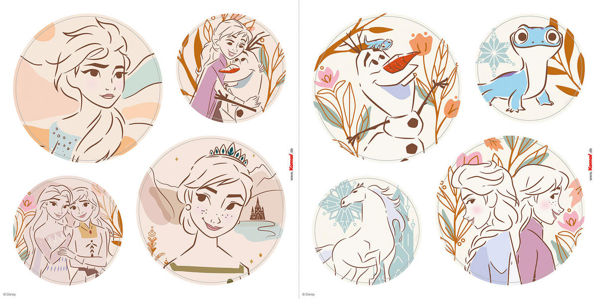 Komar Wandtattoo Frozen Destiny  Frozen Destiny B/L: ca. 50x70 cm Frozen Destiny - (50,00/70,00cm) - Komar