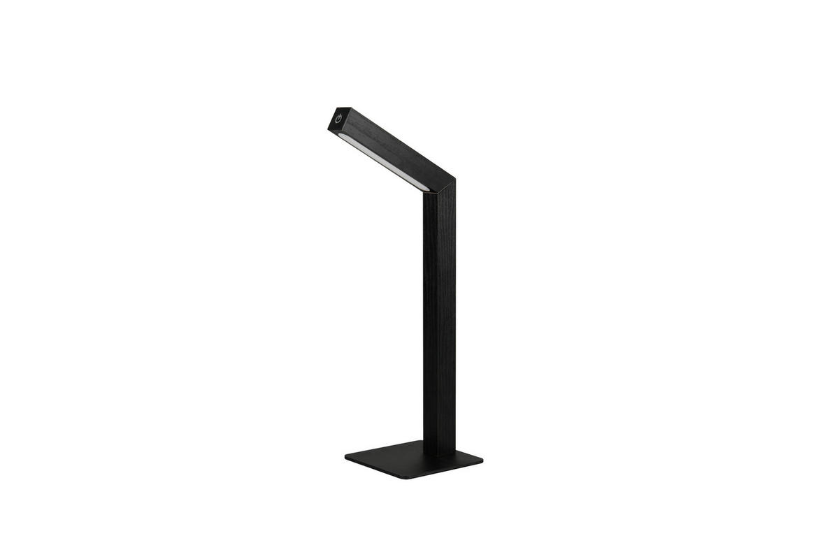 Reality LED Tischleuchte SKIP mattschwarz MDF B/H/T: ca. 11x37,5x14,5 cm 1 Brennstellen Skip - mattschwarz (11,00/37,50/14,50cm) - Reality