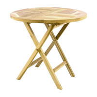 VCM Balkontisch hellbraun Teakholz H/T/D: ca. 75x15x80 cm Balkontisch - hellbraun (80,00/75,00cm) - VCM