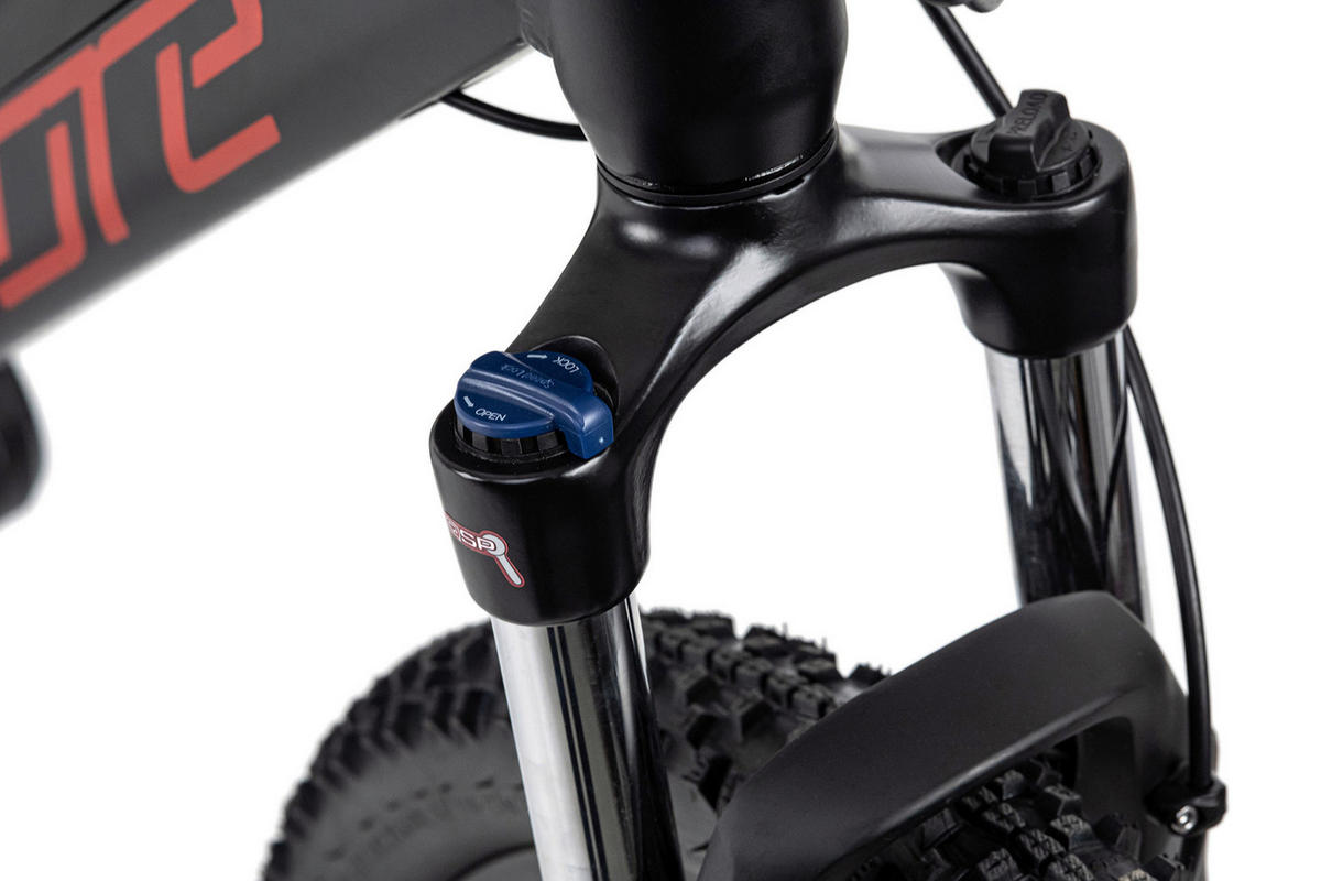 Adore Mountain E-Bike Xpose 27,5'' Xpose 27,5 Zoll Rahmenhöhe 51 cm 9 Gänge schwarz schwarz ca. 250 W ca. 36 V ca. 27,5 Zoll Xpose - schwarz - Adore