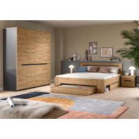 Schlafzimmer CANU, Set basaltgrau Artisan Nachbildung CANU, Set - basaltgrau - xonox.home