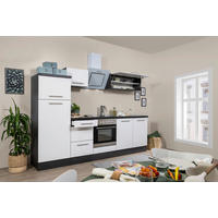 Respekta Küchenblock Premium Eiche Eiche grau Nachbildung B/H/T: ca. 270x200x60 cm Premium - Eiche/weiß (270,00/200,00/60,00cm) - Respekta