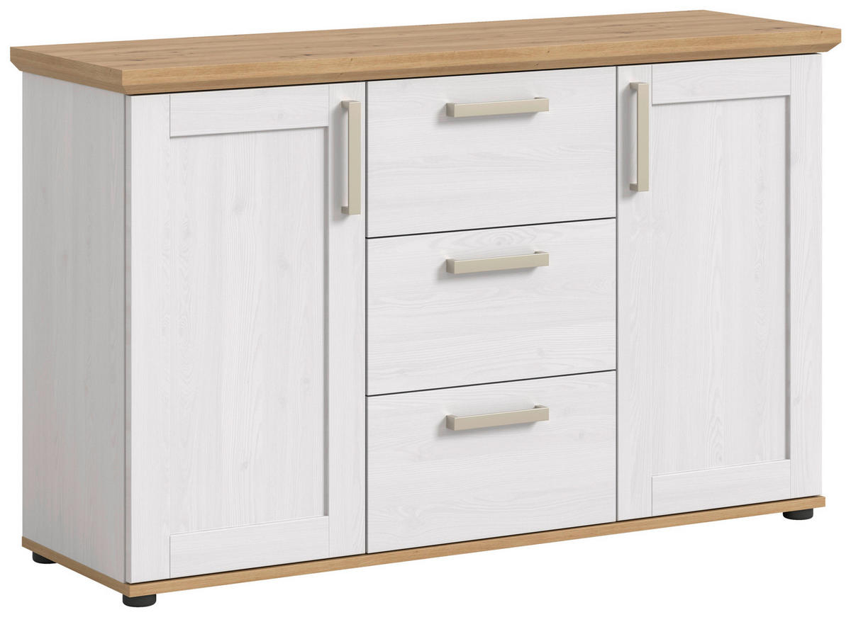 Sideboard VERONA Lärche Nachbildung Eiche Nachbildung B/H/T: ca. 129x80x40 cm VERONA - Eiche/Lärche (129,00/80,00/40,00cm) - xonox.home