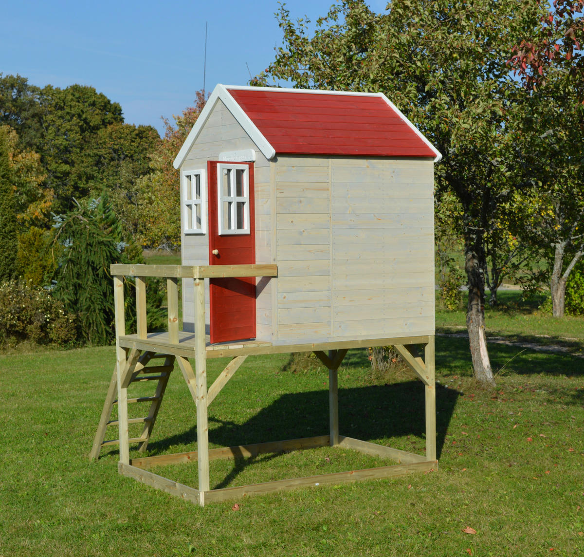 Wendi Toys Spielhaus Storch natur B/H/T: ca. 193x240x160 cm Storch - natur (193,00/240,00/160,00cm) - Wendi Toys