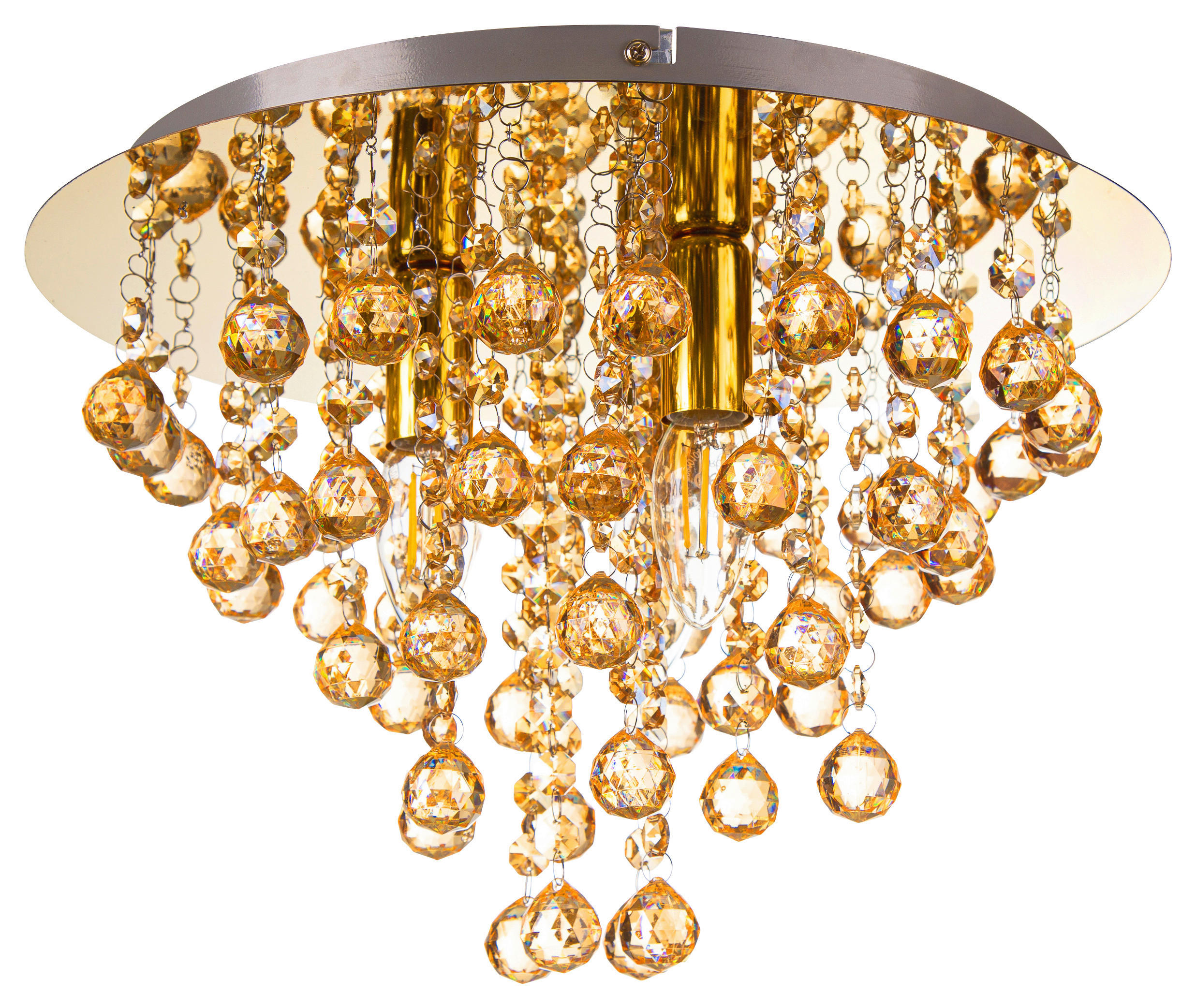 GLOBO Deckenleuchte LONDON 63040345X gold Metall H/D: ca. 26x38 cm E14 3 Brennstellen LONDON - gold (38,00/26,00cm) - GLOBO