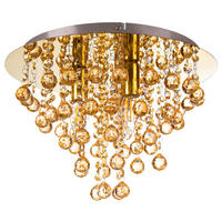 GLOBO Deckenleuchte LONDON 63040345X gold Metall H/D: ca. 26x38 cm E14 3 Brennstellen LONDON - gold (38,00/26,00cm) - GLOBO