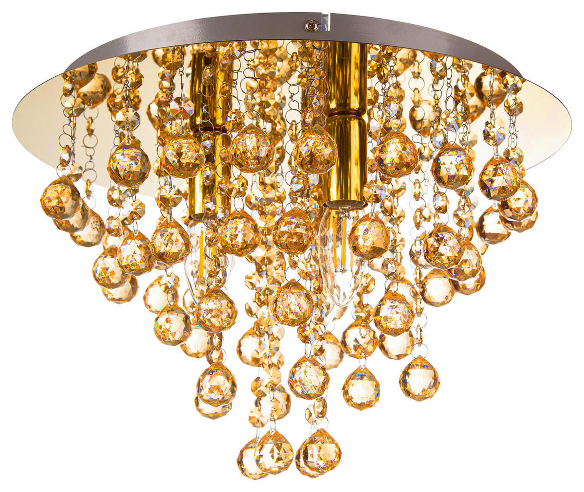GLOBO Deckenleuchte LONDON 63040345X gold Metall H/D: ca. 26x38 cm E14 3 Brennstellen LONDON - gold (38,00/26,00cm) - GLOBO