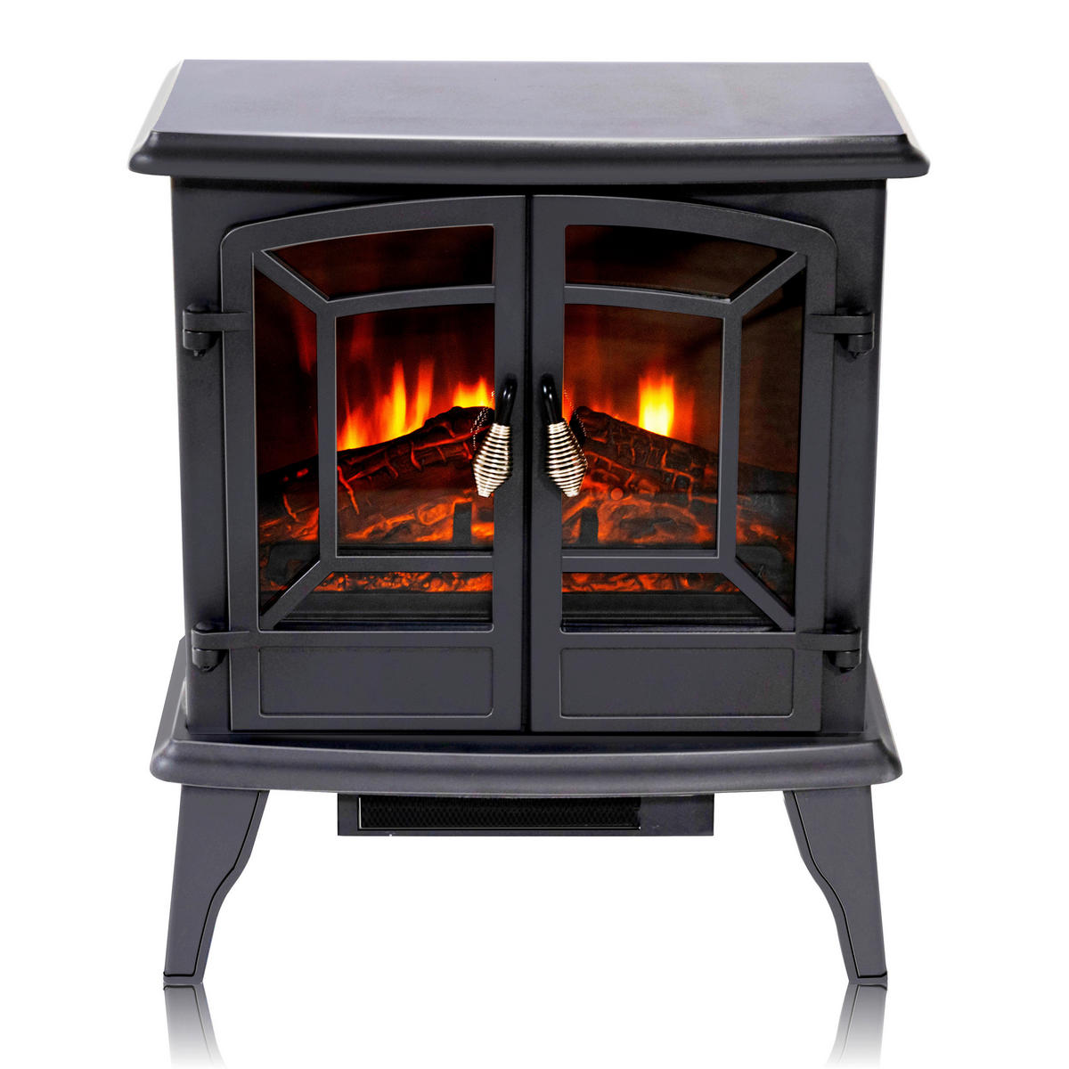 Elektrokamin schwarz B/H/L: ca. 51x59x28 cm ca. 1800 W Narvik - schwarz (28,00/51,00/59,00cm)