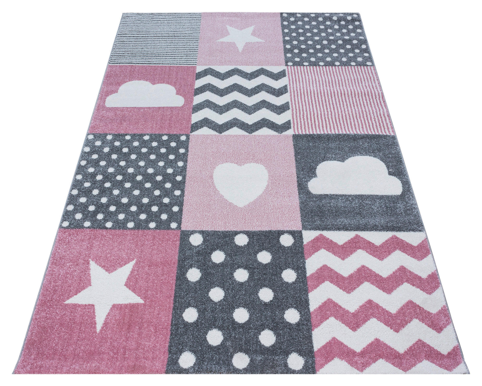 Ayyildiz Teppich KIDS pink B/L: ca. 160x230 cm KIDS - pink (160,00/230,00cm) - Ayyildiz