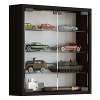 Vitrine Mandosa S schwarz Holzwerkstoff Glas B/H/T: ca. 40x40x10 cm Mandosa S - schwarz (40,00/40,00/10,00cm) - VCM Möbel