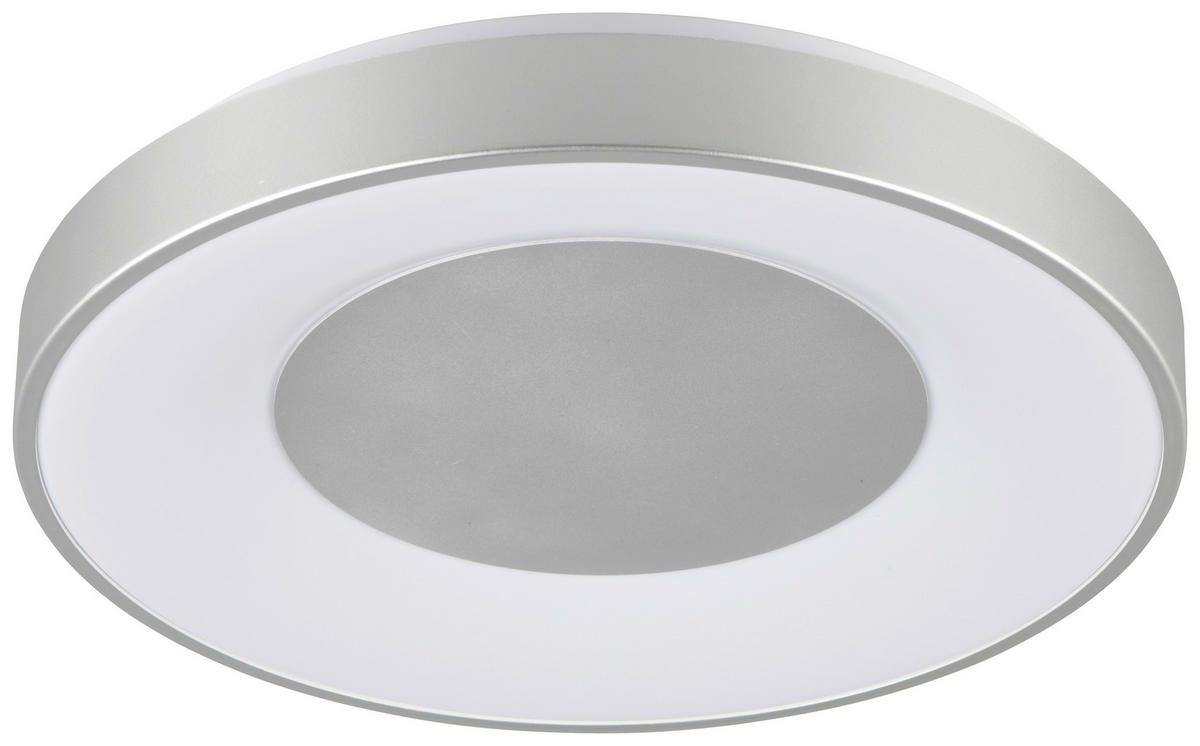 Reality Deckenleuchte P64991687 California silber weiß Kunststoff H/D: ca. 7x38,5 cm LED-Deckenleuchte_California - weiß/silber (38,50/7,00cm) - Reality