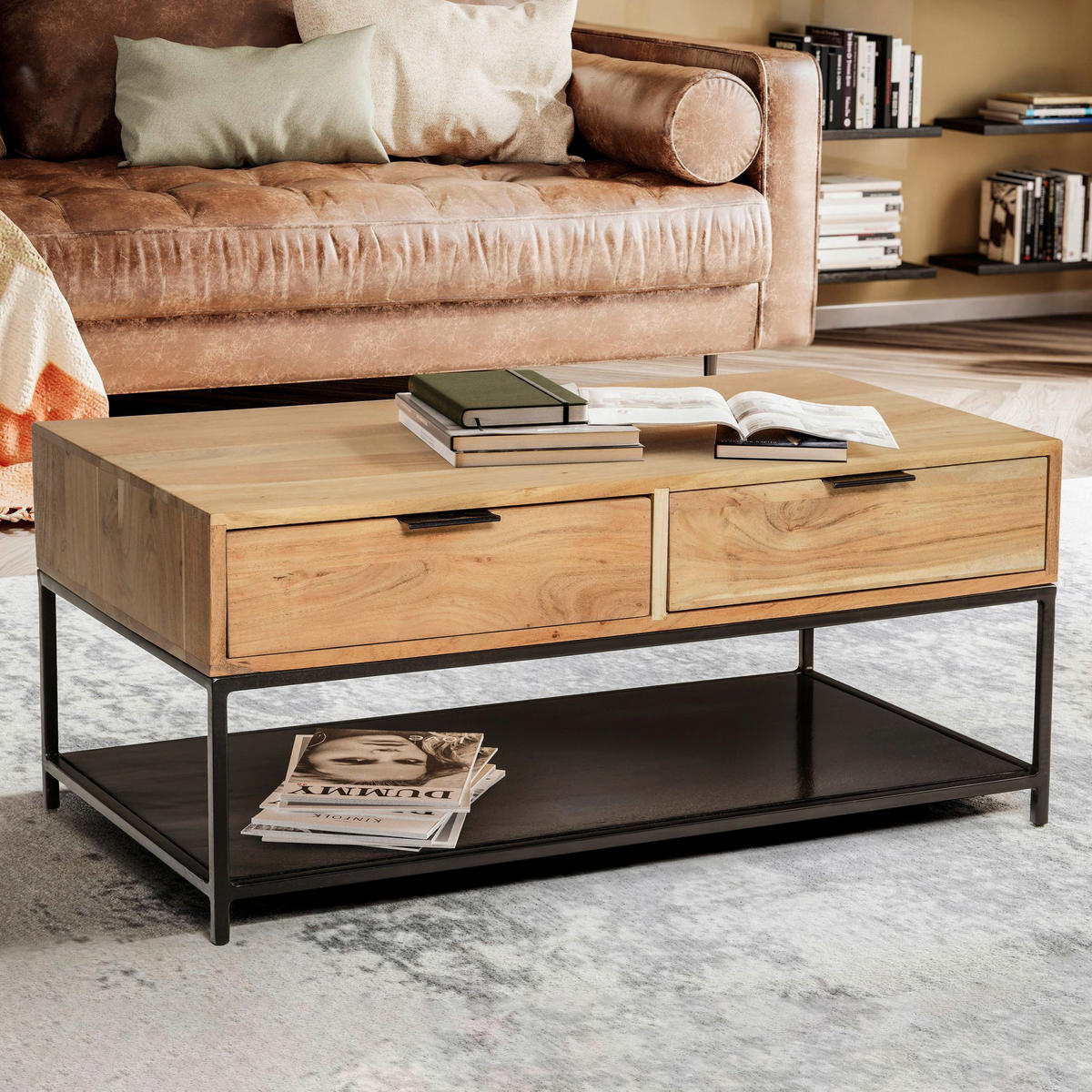 Couchtisch  B/H/T: ca. 90x40x50 cm Couchtisch - (90,00/40,00/50,00cm) - Wohnling