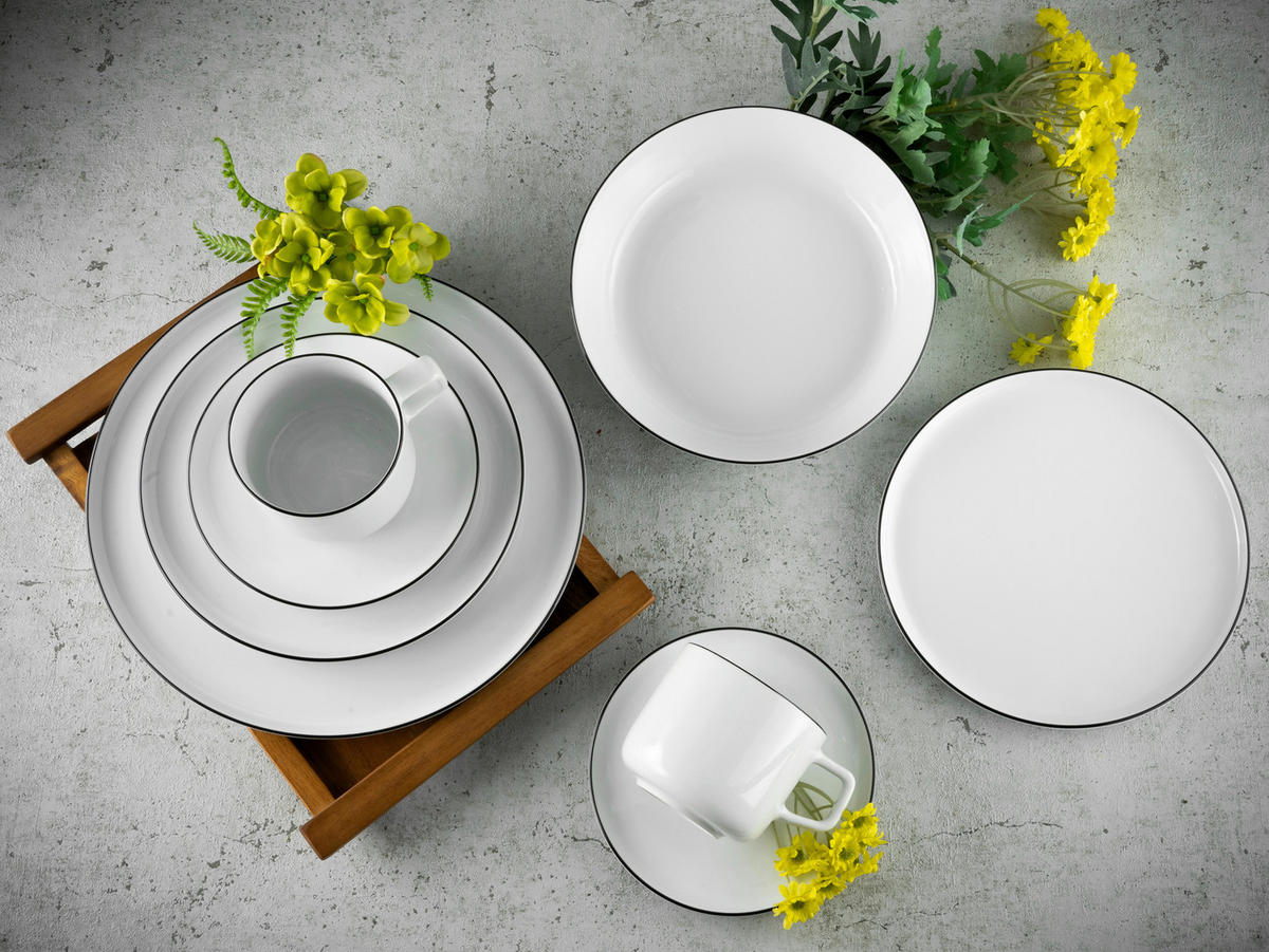 CreaTable Service Chef Collection weiß Porzellan 30 tlg. Chef Collection - weiß - CreaTable
