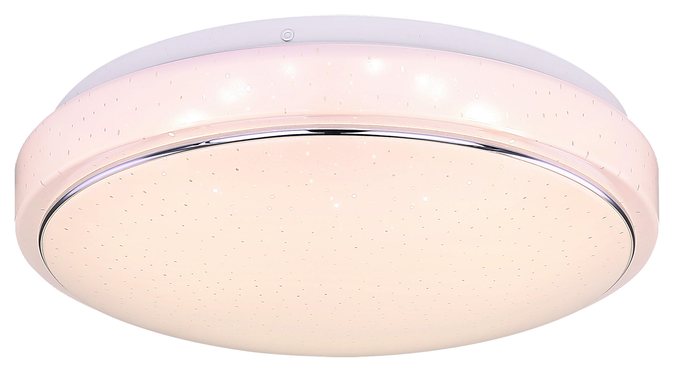 GLOBO Deckenleuchte 48408-18 weiß Opal Kunststoff Metall Chrom H/D: ca. 8x29 cm LED-Deckenleuchte_Kalle - weiß/Opal (29,00/8,00cm)