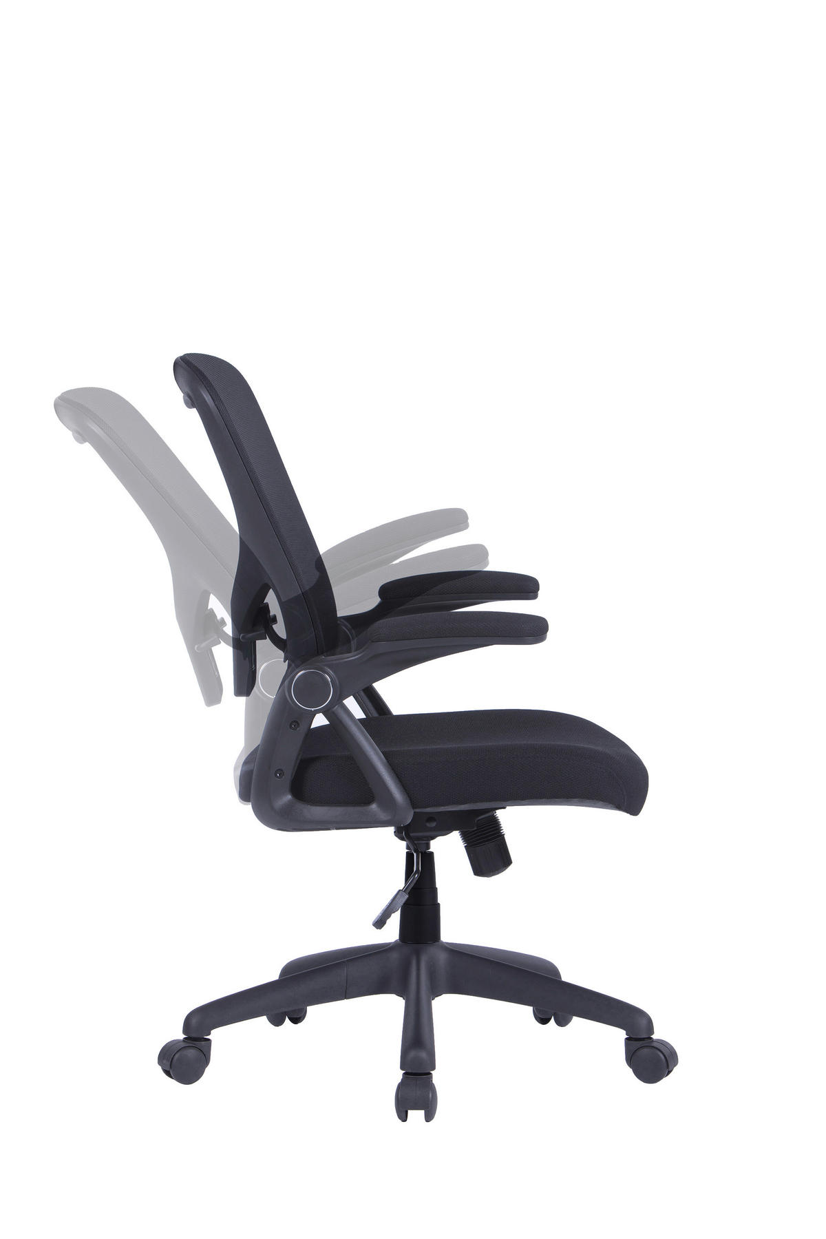 Chefsessel FLEX schwarz schwarz schwarz Webstoff Netzstoff Kunststoff FLEX - schwarz - byLIVING