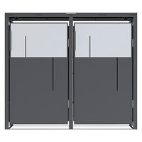 Westmann Mülltonnenbox Tonus anthrazit B/H/L: ca. 132x116x80 cm Tonus - anthrazit (80,00/132,00/116,00cm) - Westmann