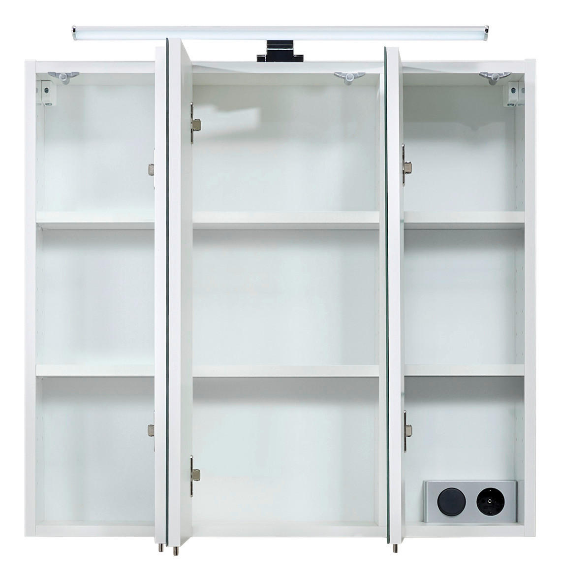 Lichtspiegel Quickset 360 weiß glanz B/H/T: ca. 75x70x20 cm Quickset 360 - weiß (75,00/70,00/20,00cm) - Pelipal