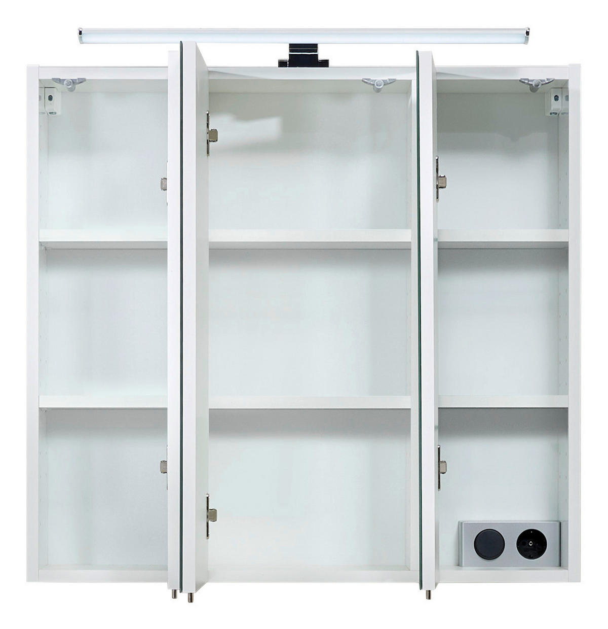 Lichtspiegel Quickset 360 weiß glanz B/H/T: ca. 75x70x20 cm Quickset 360 - weiß (75,00/70,00/20,00cm) - Pelipal