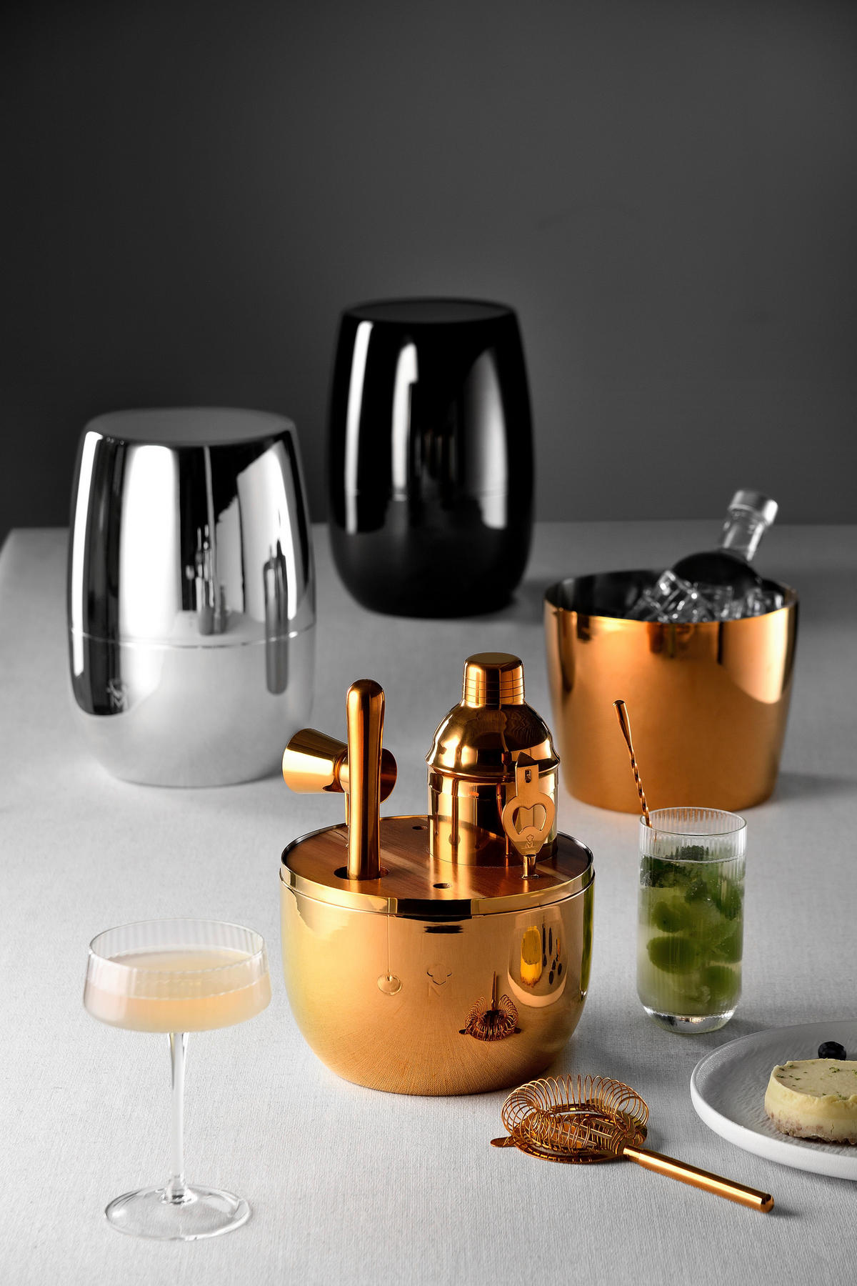 MASTERPRO Cocktail-Set THE DROP gold Edelstahl THE DROP - gold - MASTERPRO