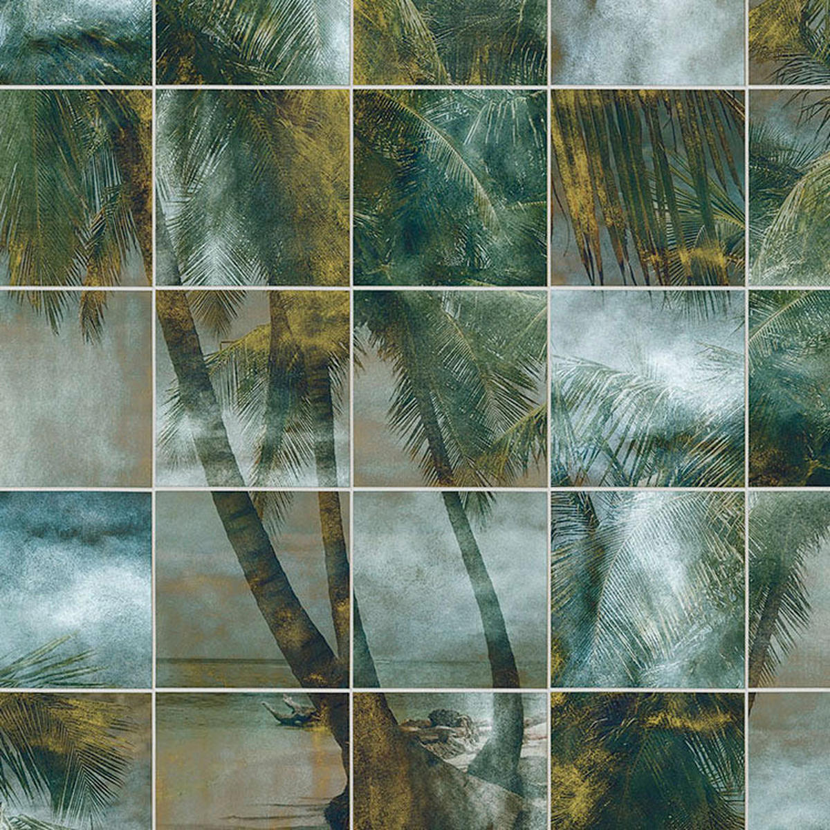 Komar Fototapete Palm Puzzle B/L: ca. 200x280 cm Palm Puzzle - (200,00/280,00cm) - Komar