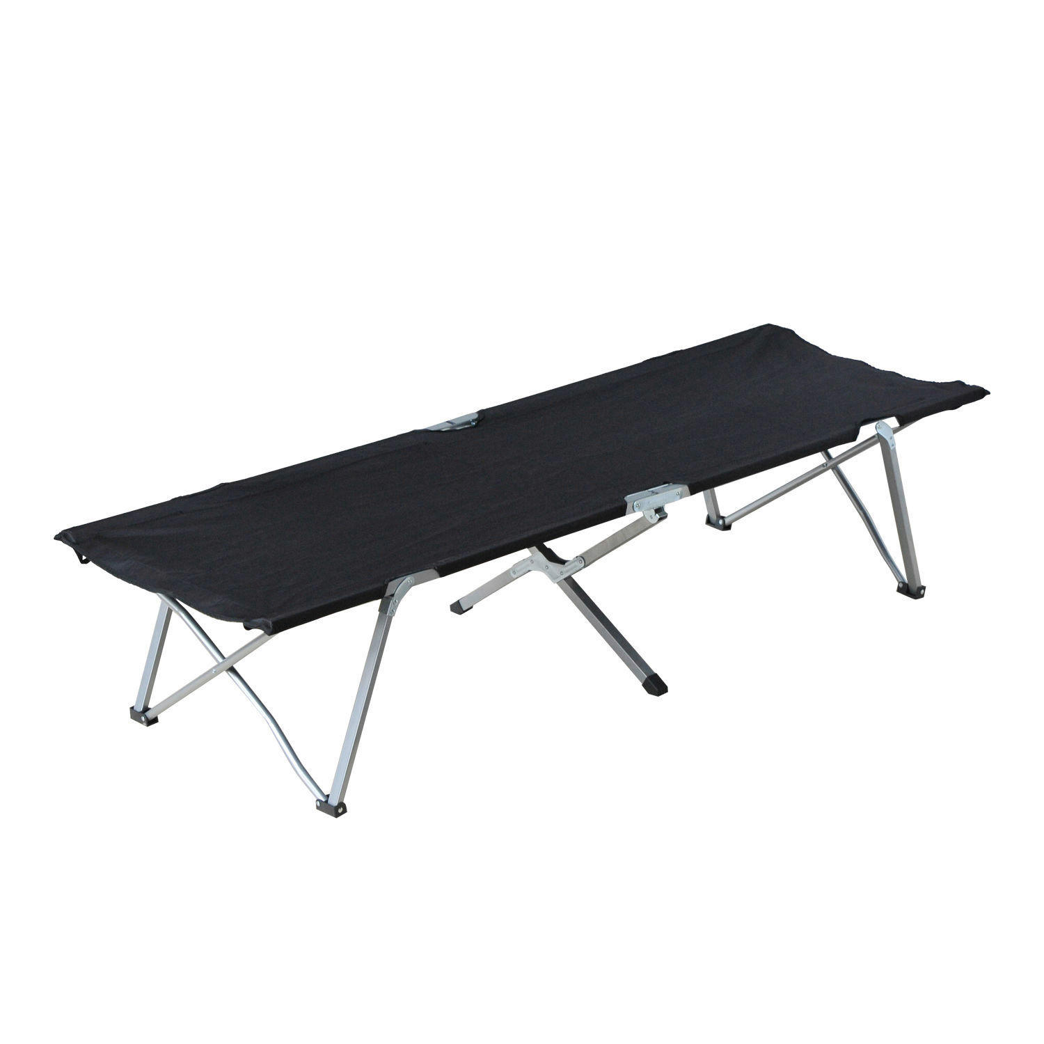 Outsunny Feldbett B/H/L: ca. 64x40x193 cm Feldbett - schwarz (193,00/64,00/40,00cm) - Outsunny