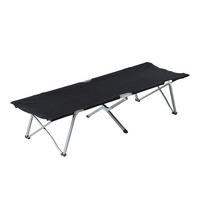 Outsunny Feldbett B/H/L: ca. 64x40x193 cm Feldbett - schwarz (193,00/64,00/40,00cm) - Outsunny