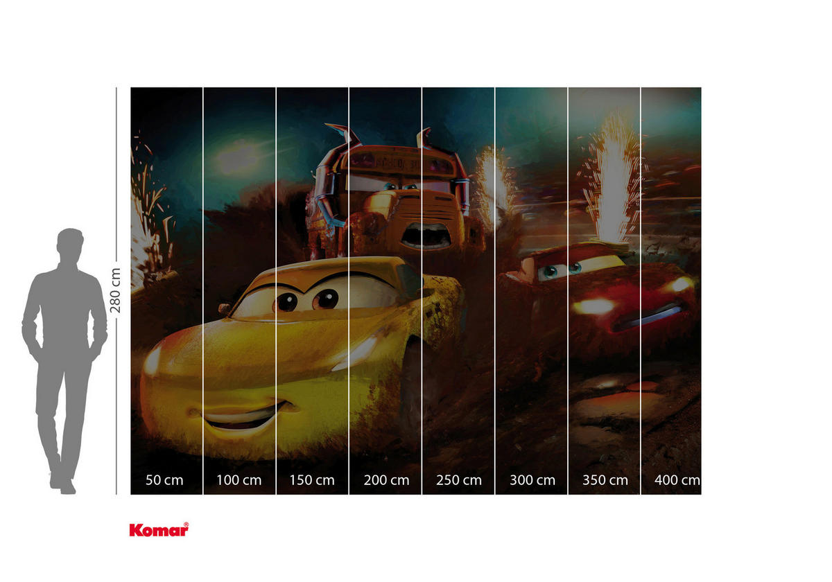 Komar Fototapete Cars Dirt Track IADX7-031 B/H: ca. 350x250 cm Cars Dirt Track IADX7-031 - (350,00/250,00cm) - Komar