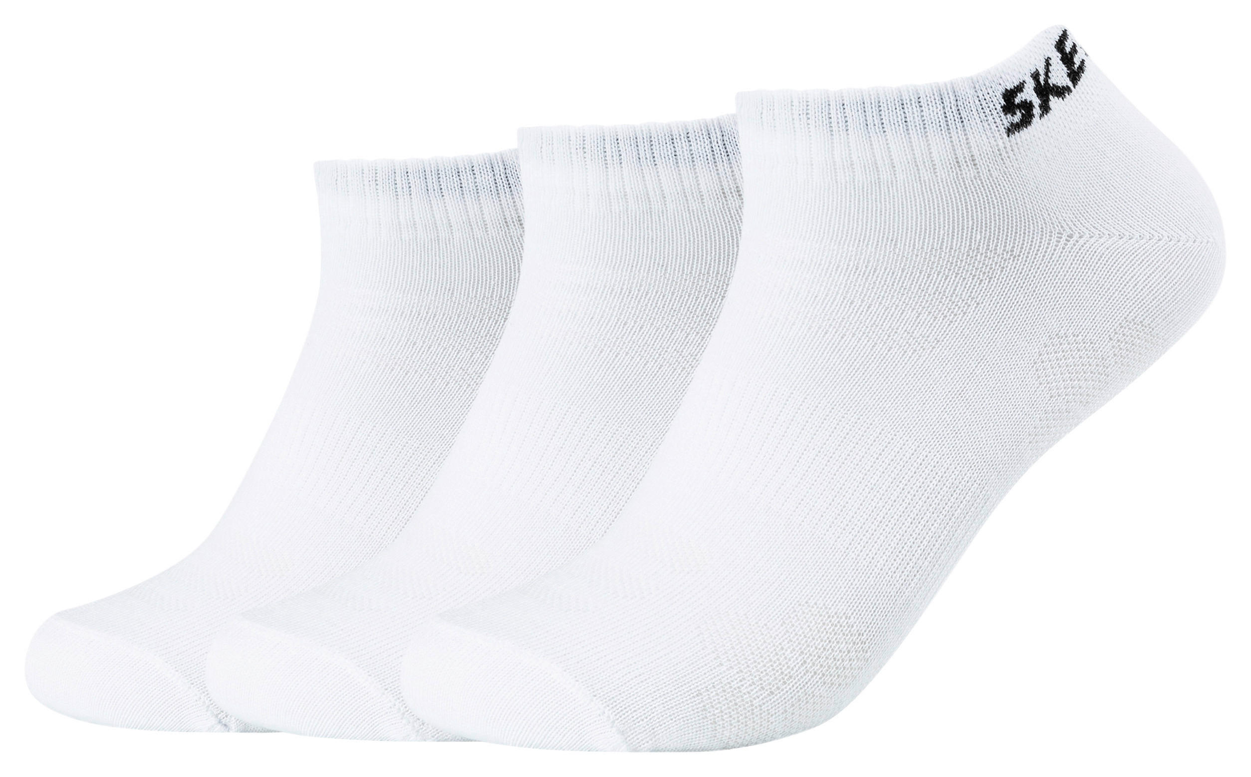 Skechers Damen & Herren-Socken Skechers weiß 3 Packstücke Größe 35-38 Skechers - weiß - Skechers