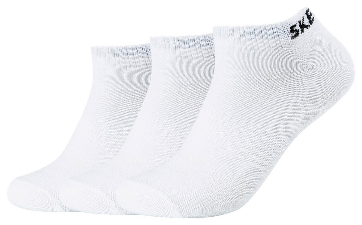 Damen & Herren-Socken Skechers weiß 3 Packstücke Größe 35-38 Skechers - weiß - Skechers