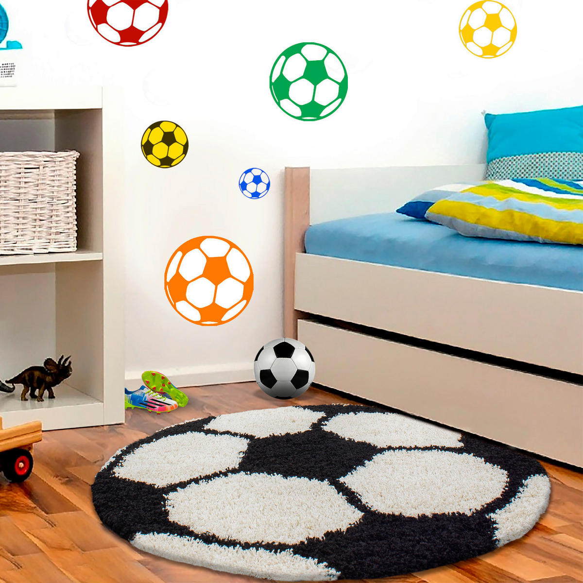 Ayyildiz Teppich FUN schwarz D: ca. 100 cm FUN - schwarz (100,00cm) - Ayyildiz