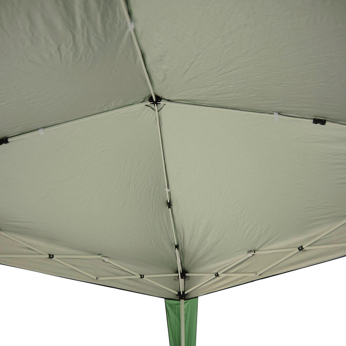 Outsunny Pavillon grün Stahl B/H/L: ca. 240x250x240 cm Pavillon - grün (240,00/240,00/250,00cm) - Outsunny