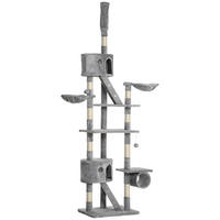 PawHut Kratzbaum hellgrau Polyester B/H/L: ca. 45x260x60 cm Kratzbaum - hellgrau (60,00/45,00/260,00cm) - PawHut