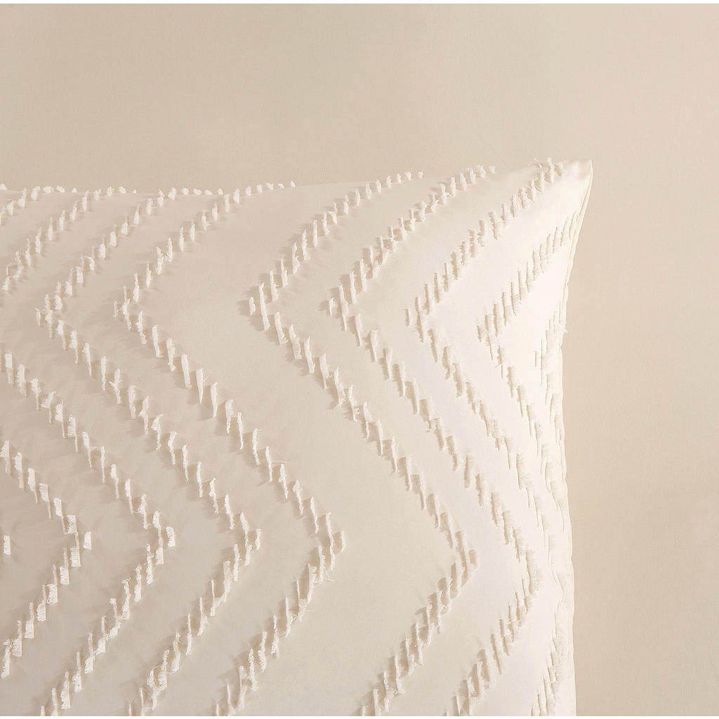 Thumbnail - Bettwäsche Zigzag offwhite Polyester B/L: ca. 155x220 cm