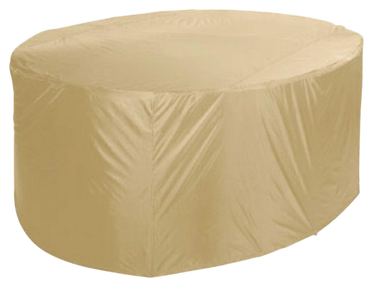 Grasekamp Schutzhülle beige Kunststoff B/H/L: ca. 160x95x160 cm Schutzhülle_Sitzgruppe_Ø160cm - beige (160,00/160,00/95,00cm) - Grasekamp