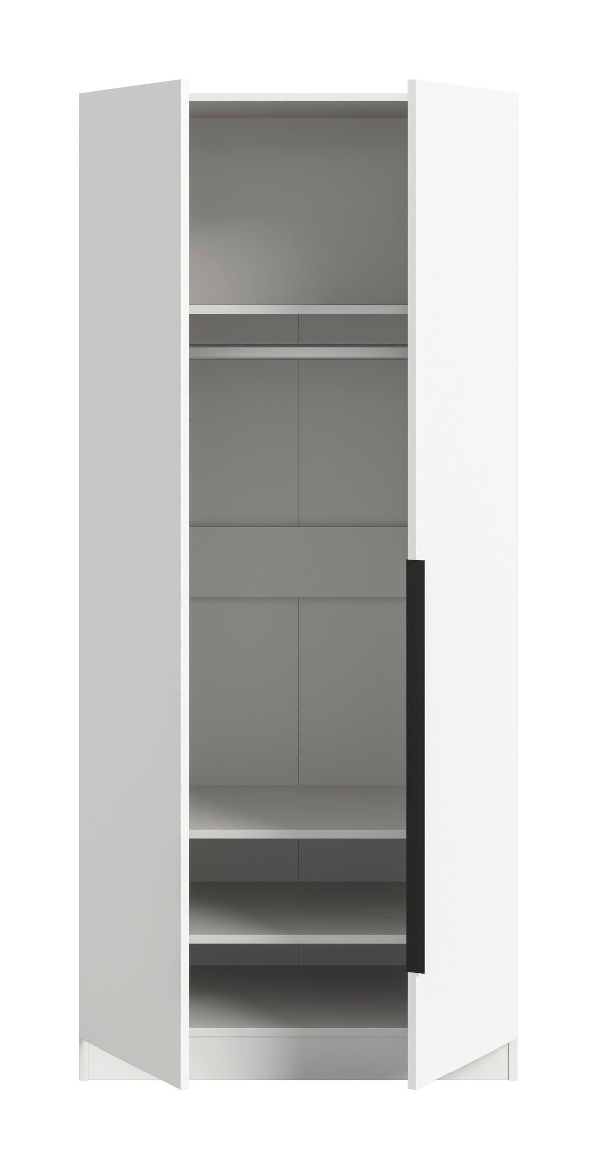 Kleiderschrank KOPENHAGEN weiß B/H/T: ca. 80x181x52 cm KOPENHAGEN - weiß (80,00/181,00/52,00cm) - xonox.home