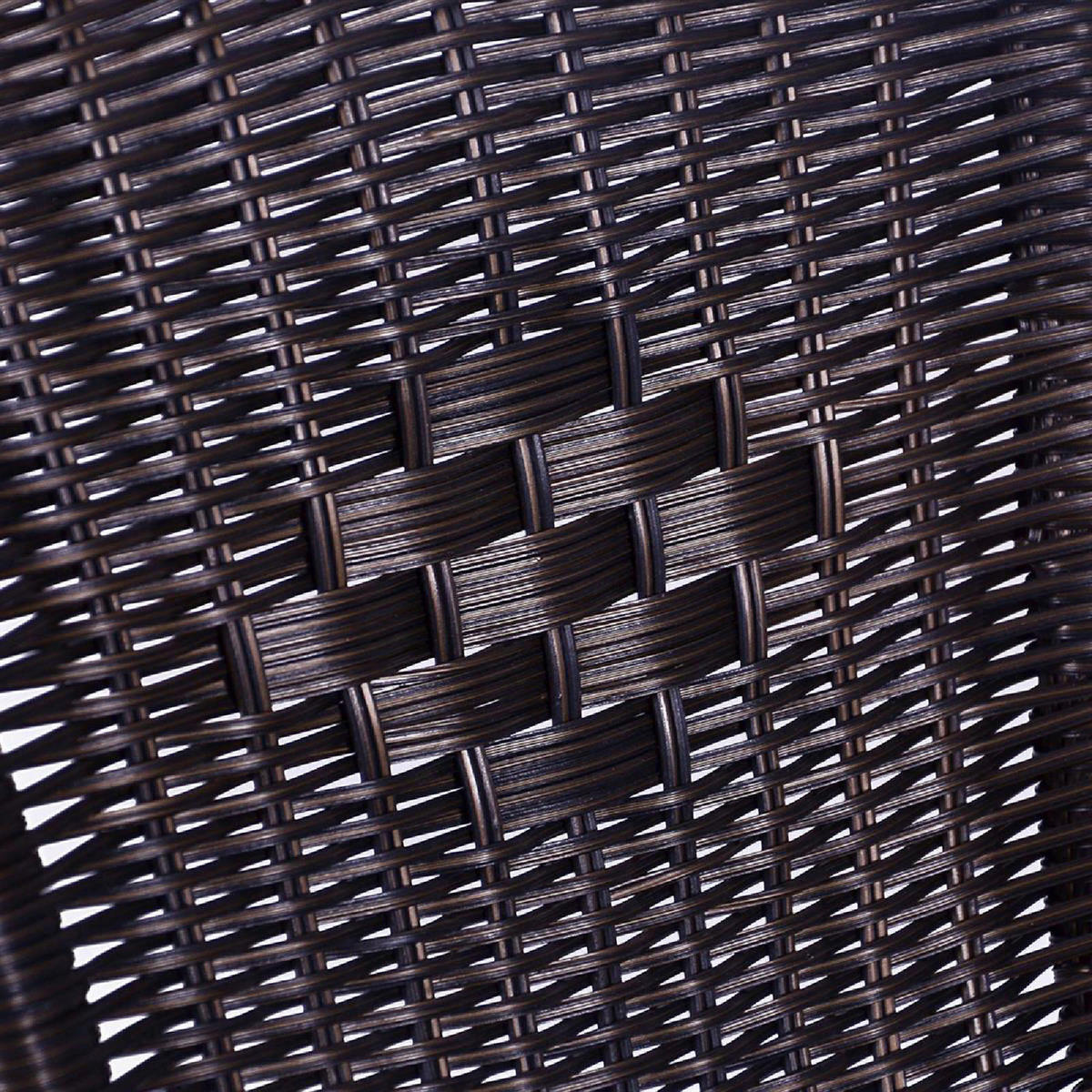 VCM Balkon-Set braun Polyrattan B/H/T: ca. 53x73x60 cm Balkonset - braun (53,00/73,00/60,00cm) - VCM