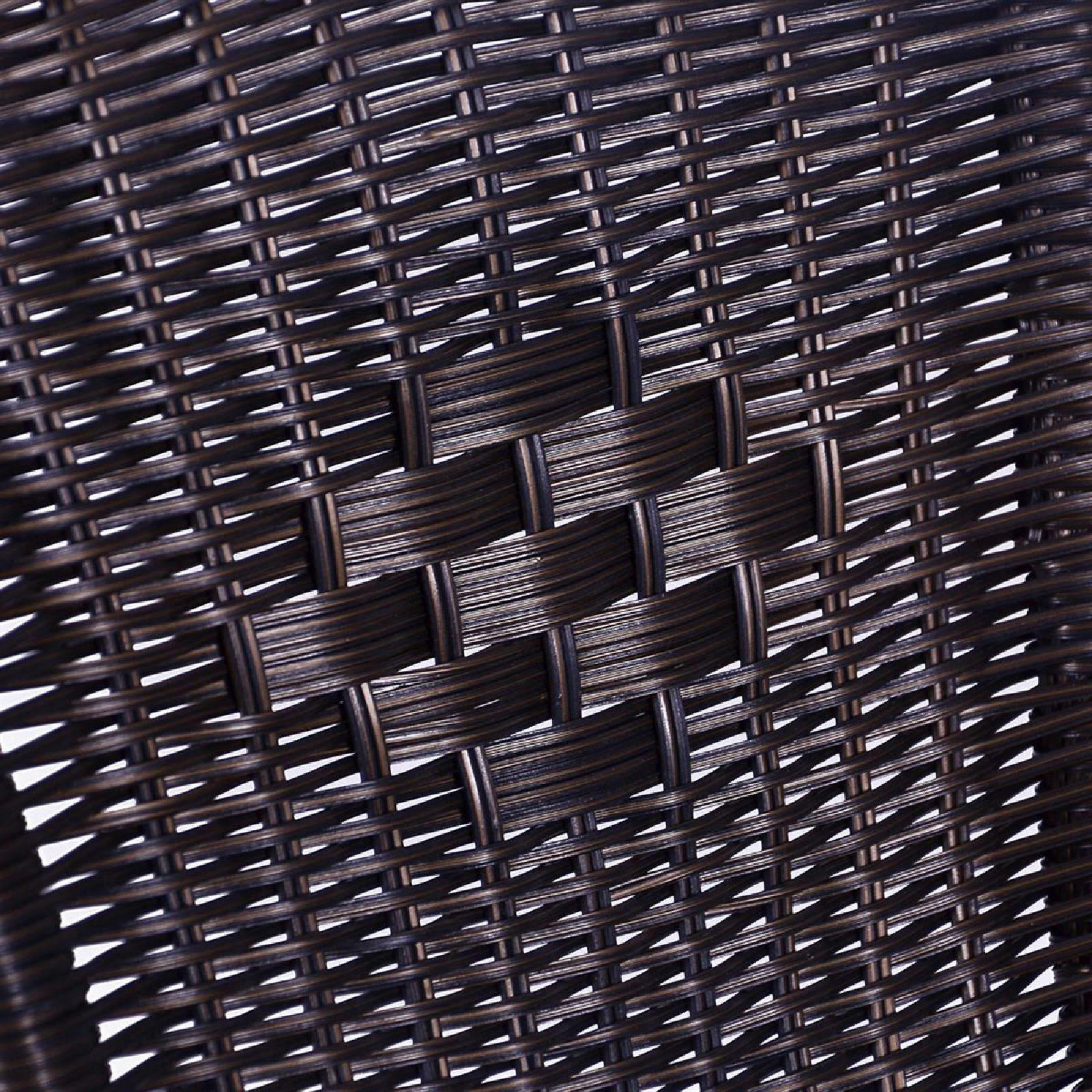 Thumbnail - VCM Balkon-Set braun Polyrattan B/H/T: ca. 53x73x60 cm