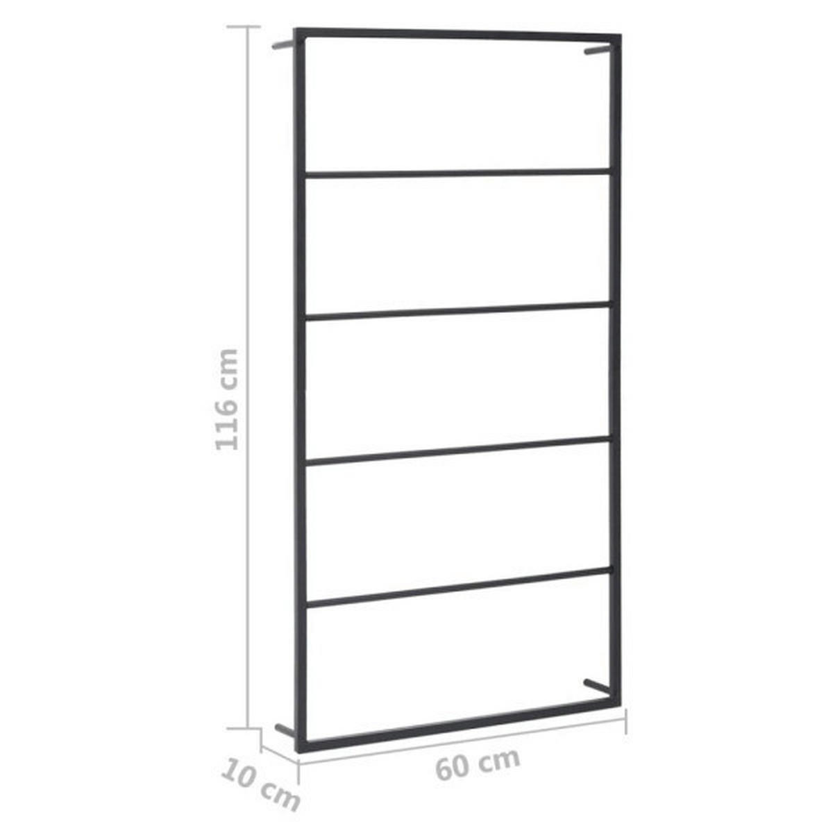 Handtuchhalter Handtuchhalter - schwarz - VidaXL