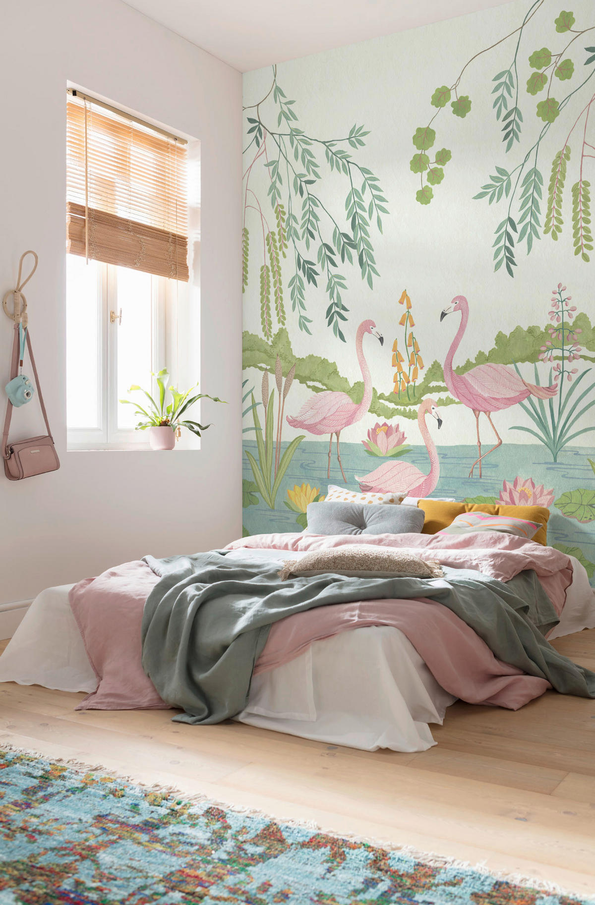 Komar Fototapete Flamingo Vibes Flamingo B/L: ca. 200x280 cm Flamingo Vibes - (200,00/280,00cm) - Komar
