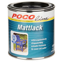 POCOline Acyl Buntlack tiefschwarz matt ca. 0,25 l Mattlack_Acryl_2in1 250ml - tiefschwarz (250ml) - POCOline