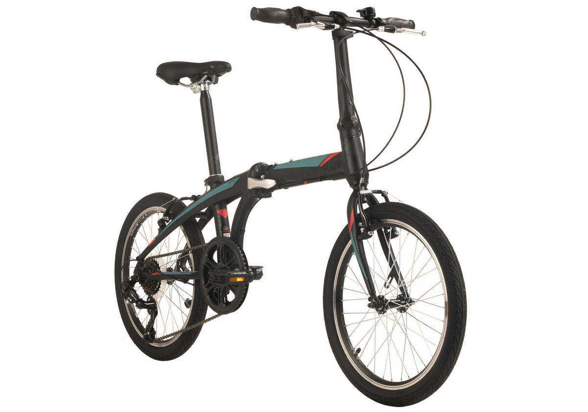 KS-Cycling Faltrad Yachter 158C 20 Zoll Rahmenhöhe 29 cm 6 Gänge schwarz schwarz ca. 20 Zoll Yachter - schwarz - KS-Cycling
