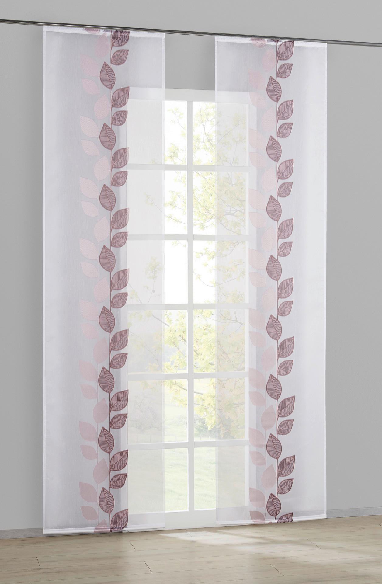 POCOline Schiebevorhang Pantheon rosé B/L: ca. 60x245 cm Pantheon - rosé (60,00/245,00cm) - POCOline