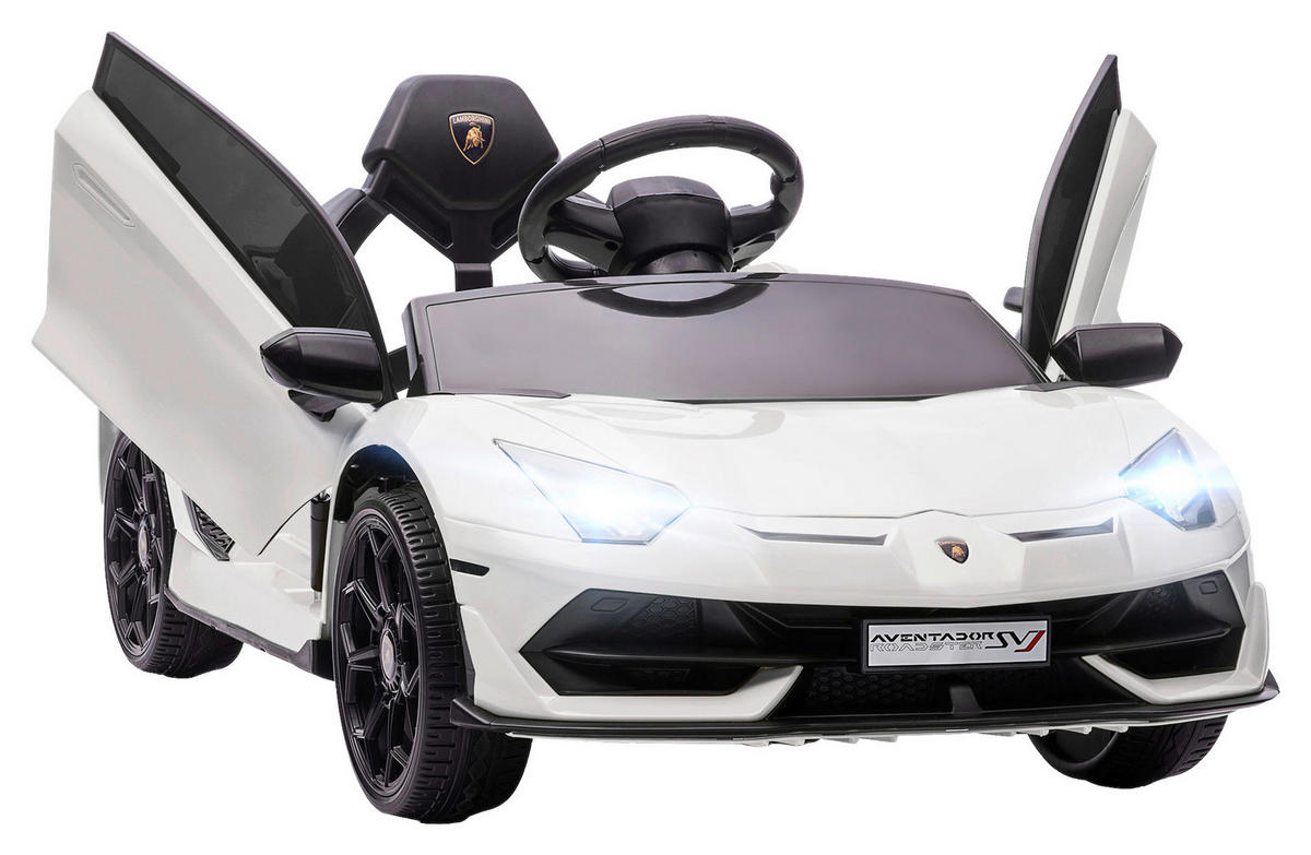 HOMCOM Kinderauto weiß B/H/L: ca. 63x107,5x42 cm Kinderfahrzeug - weiß (42,00/63,00/107,50cm) - HOMCOM
