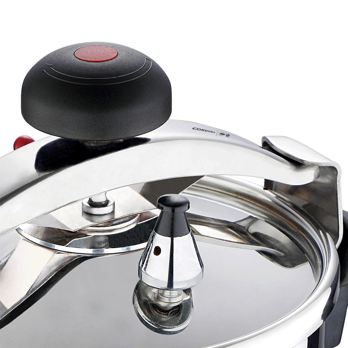 SAN IGNACIO Schnellkochtopf Córdoba silber Edelstahl B/H/L: ca. 26,7x25,8x29,8 cm Córdoba - silber (29,80/26,70/25,80cm) - SAN IGNACIO