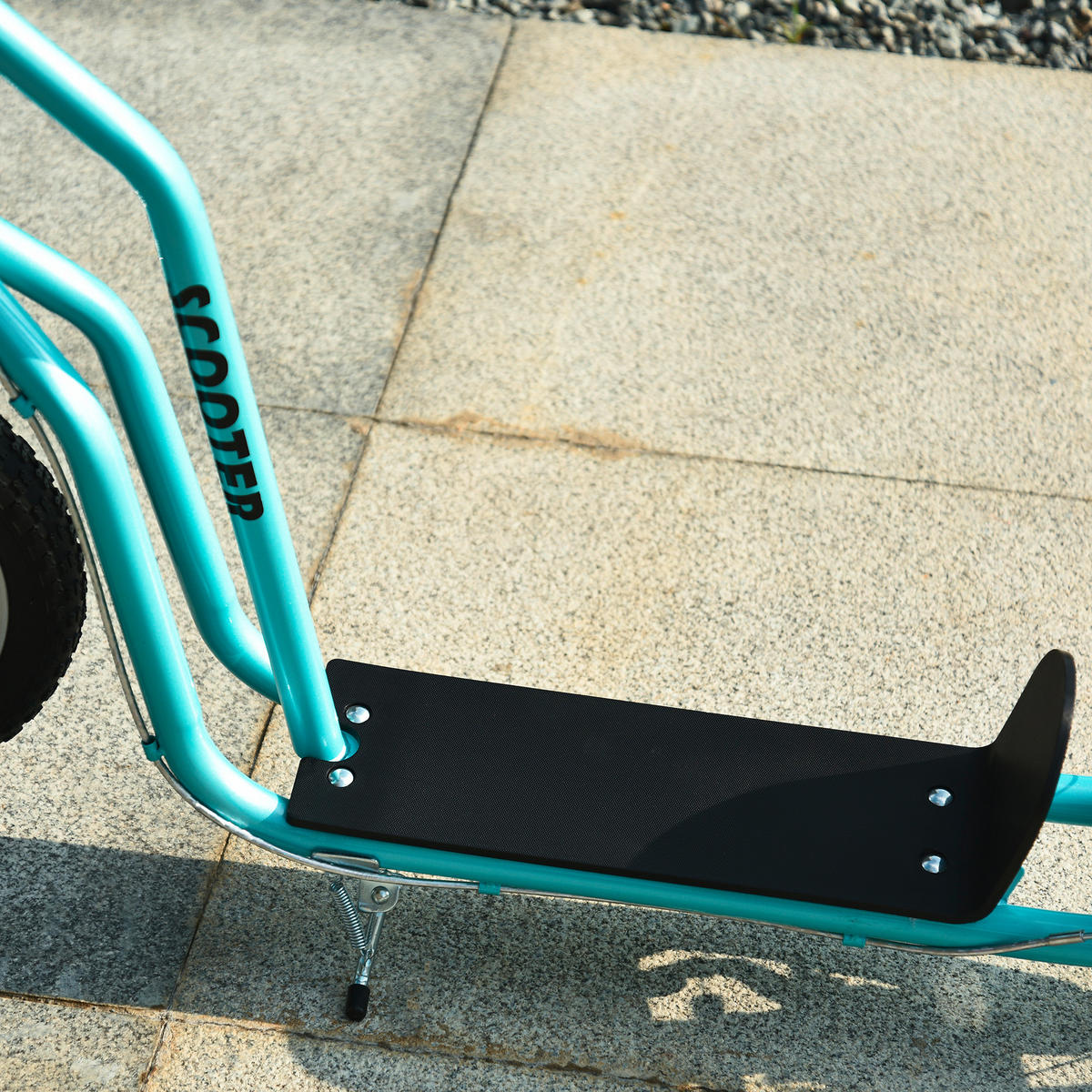 HOMCOM Kinderroller hellblau B/H/L: ca. 58x94x135 cm Kinderroller_mit_Handbremse - hellblau (135,00/58,00/94,00cm) - HOMCOM